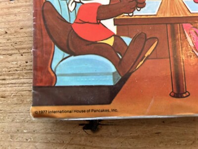 I-Hop 1977 Restaurant Glossy Menu Featuring “I Hop The Kangaroo