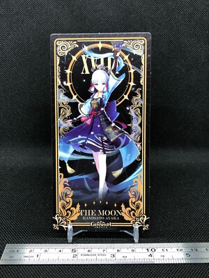 The Moon Kamisato Ayaka Genshin Impact Tarot Card Japan Anime Game