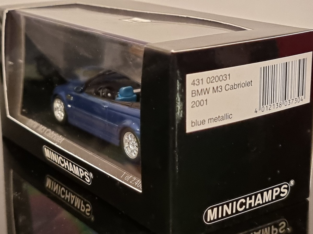 Minichamps 2001 BMW M3 Cabriolet E46 Diecast Rare 1/43