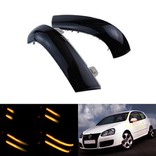 1 Paar Schwarz LED Außenspiegel Spiegelblinker für Golf 5 V MK5 1K1 ab Bj.10/03