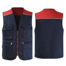 Work Vests Waistcoat Multi-pocket Construction Safety Clothing Road Traffic