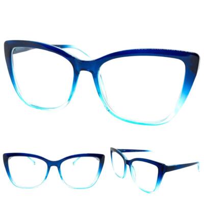 Women Oversize Exaggerated Retro Cat Eye READING Eye Glasses Readers Frame +2.50