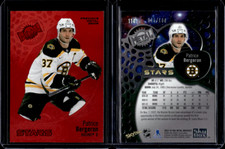 2022-23 Skybox Metal Red Precious Metal Gems Stars #114 Patrice Bergeron /100