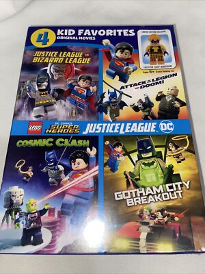 4 Kid Favorites: Lego Dc Super Heroes (New DVD Factory Sealed See ...