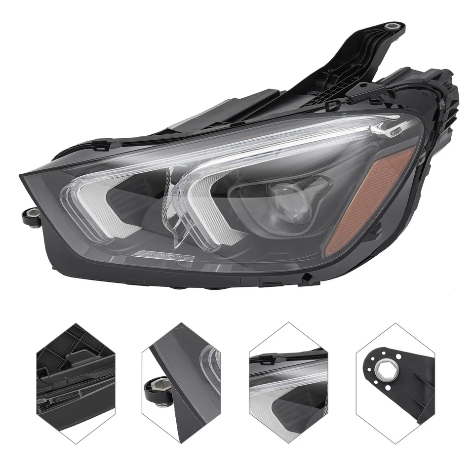 Left Headlight For 2020-2022 Mercedes Benz GLE450, GLE350, GLE63, AMG S GLE53 - Imagem 2 de 4