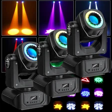 4PCS 120W LED Moving Head Light RGBW Gobo Beam Stage Spot Lighting DJ Disco DMX