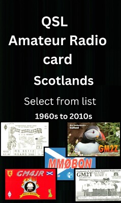 QSL Scotland Amateur Radio card 1960 - 2010s - Select from list - C (i)