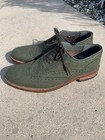 Ted Baker London Men's Green Felt Brogue Wingtip Oxfords Size 9 — photo 2