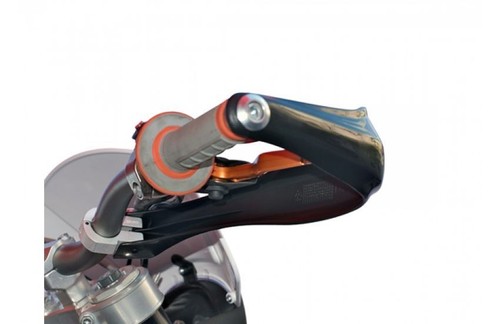 KTM 640 LC4 Super Moto 99-06 Motorcycle Orange Handguards Polisport - Picture 3 of 4