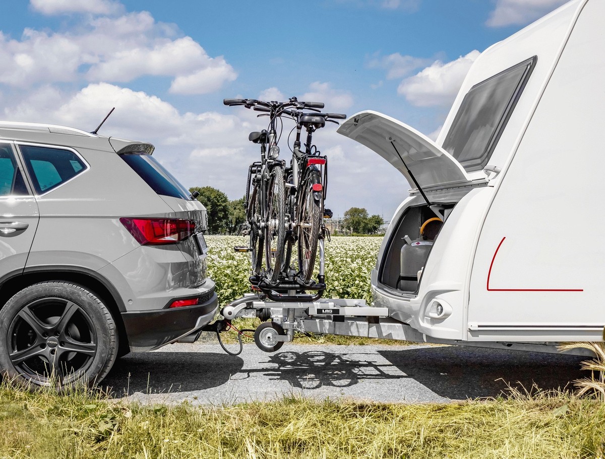 Las 11807 Porte-vélo pour Timon Aluminium pour 2 vélos