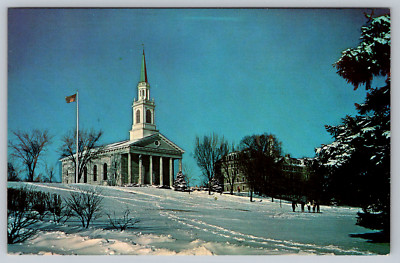c1960s Mead Memorial Chapel Gifford Hall Middlebury Vermont Postcard