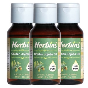 Herbins Jojoba Oil For Hair Growth Skin Care Anti Aging Pack Of