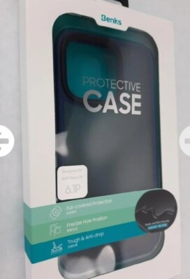 Benks Protective Case 6.1P Blue tranparent, New