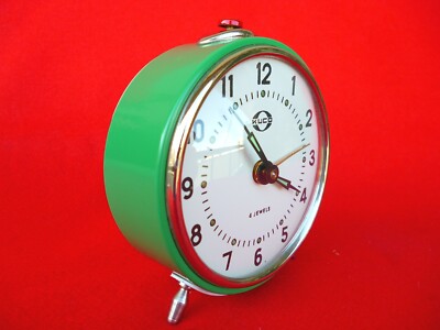 LOUD NEW OLD STOCK Vintage 70's  KUCO USSR Winding Alarm Clock Desk Table NR19