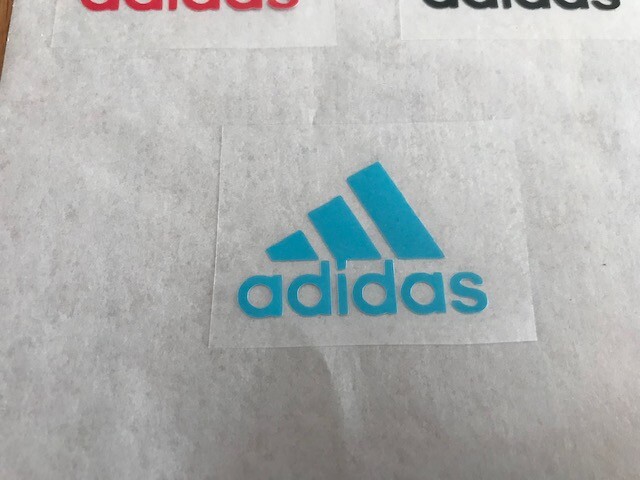 ADIDAS PATCH FLOCAGE LOGO PUBLICITAIRE -PETIT MODÈLE - 5 CM PAR 3.3 CM - Zdjęcie 10 z 14