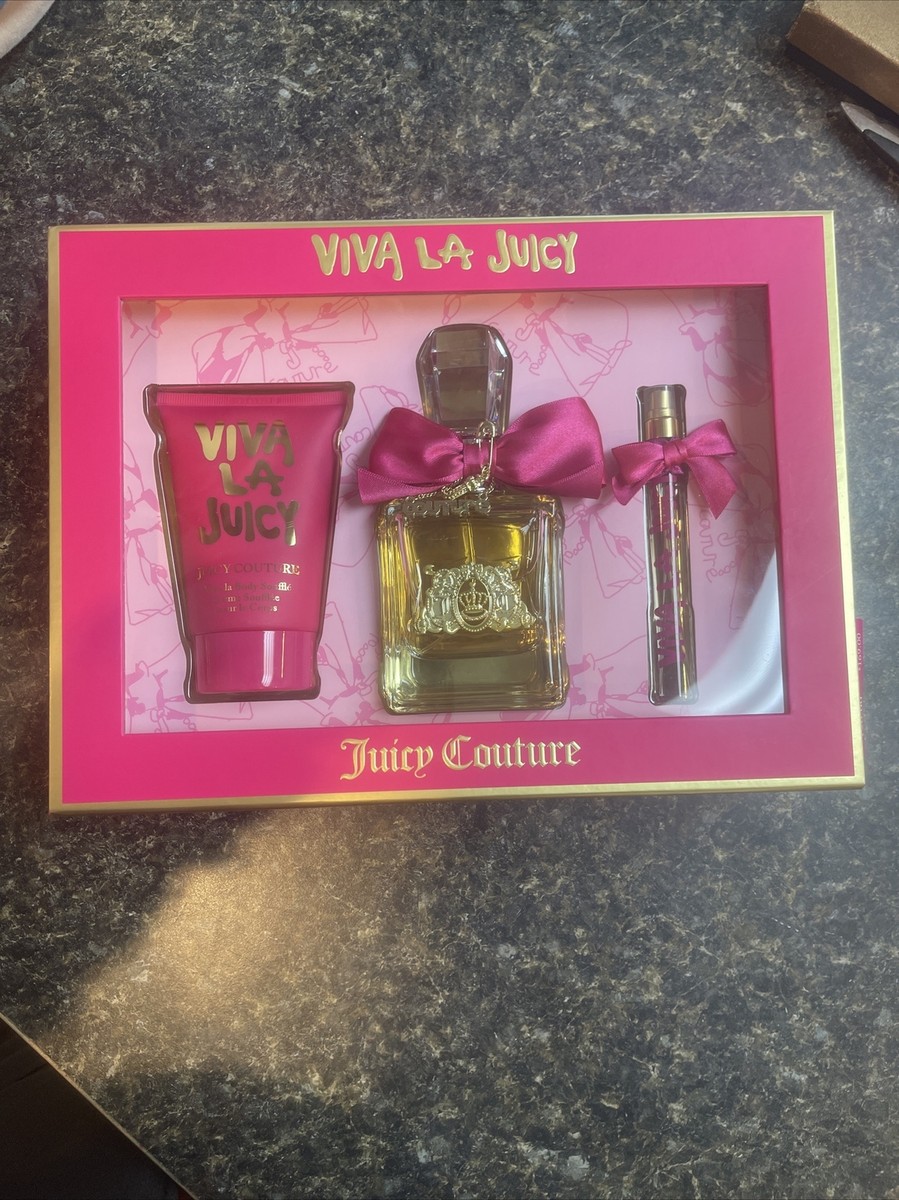 Juicy Couture Viva La Juicy 3 Piece Fragrance Gift Set, Perfume