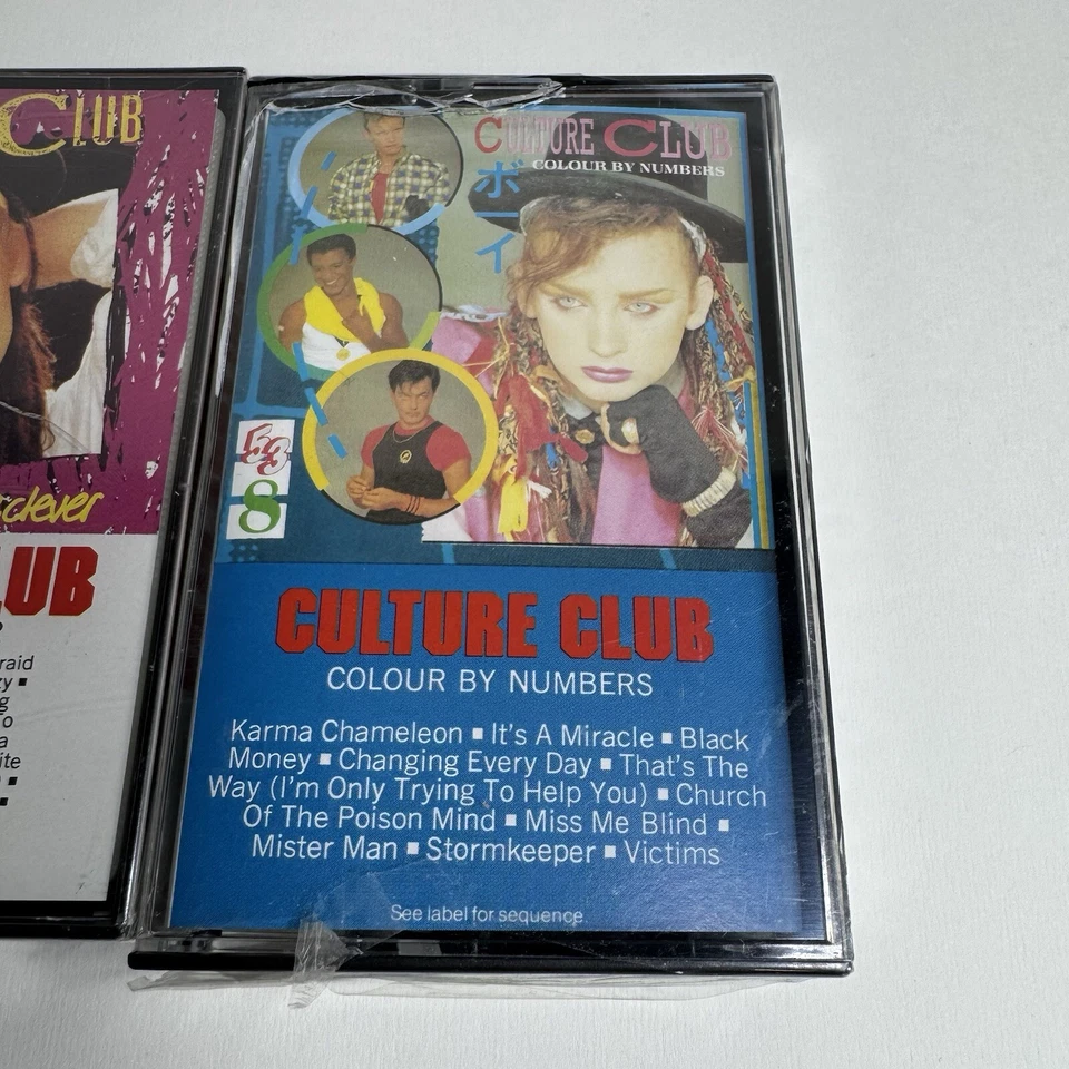 Culture Club Kissing To Be Clever And Colour By Numbers Cassette Tape New Cracks - Image 4 of 4