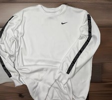 Nike Sweatshirt Pullover Crewneck Oversized Logo Embroidered Swoosh Women XS