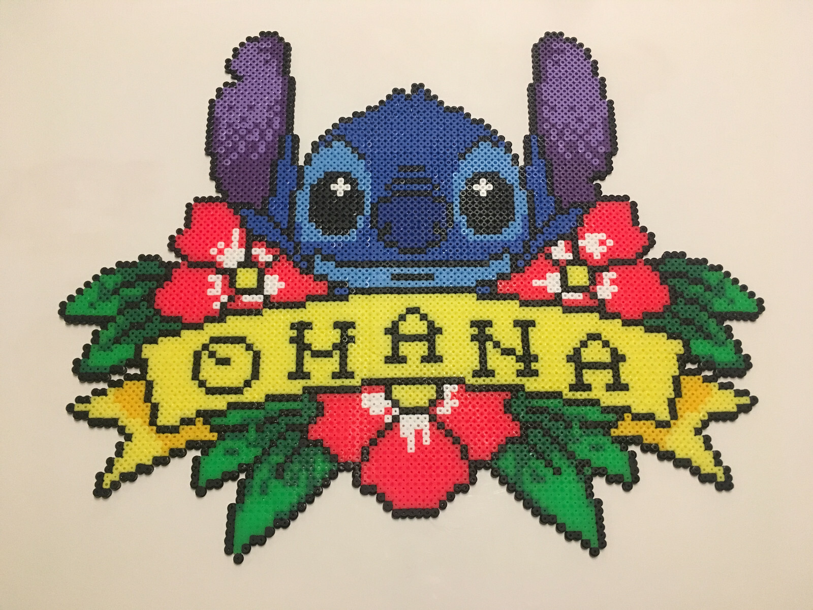 Perles à repasser Stitch Ohana avec plaques de positionnement haute précision
