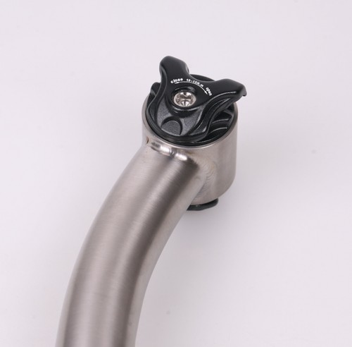 J&L Offset Titanium/Ti Seatpost 27.2/27.0* 380-Setback Fit Carbon Rails 7×9 7×10 - Picture 3 of 5