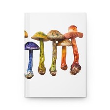 Mushroom - Hardcover Journal, 150 lined pages