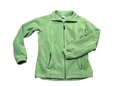 Columbia Fleece Jacket Women  s Size S Full Zip Nice Condition Green
