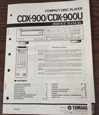 Yamaha CDX-900/900U Compact Disc Player Service Manual - Original