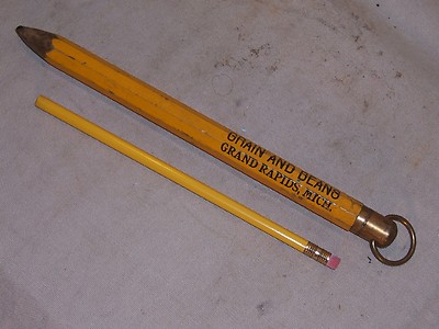 Vintage Antique Advertising Pencil Car Load Wellman Grain Beans Jumbo Large Old