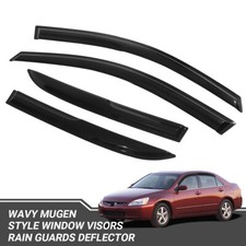 Fits 03-07 Honda Accord Sedan Window Visors Rain Sun Guard Vent 4pc Set