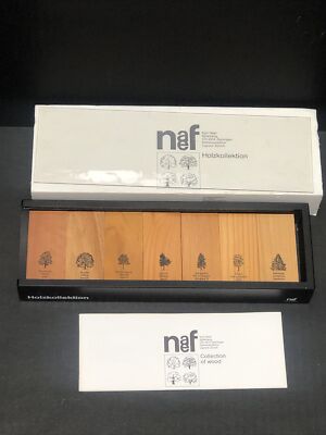 RARE Vintage Naef Holzkollektion Wood Woodworkers Sample Reference Collection
