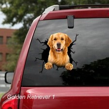 LARGE-SIZED CAR DECALS - GOLDEN RETRIEVER
