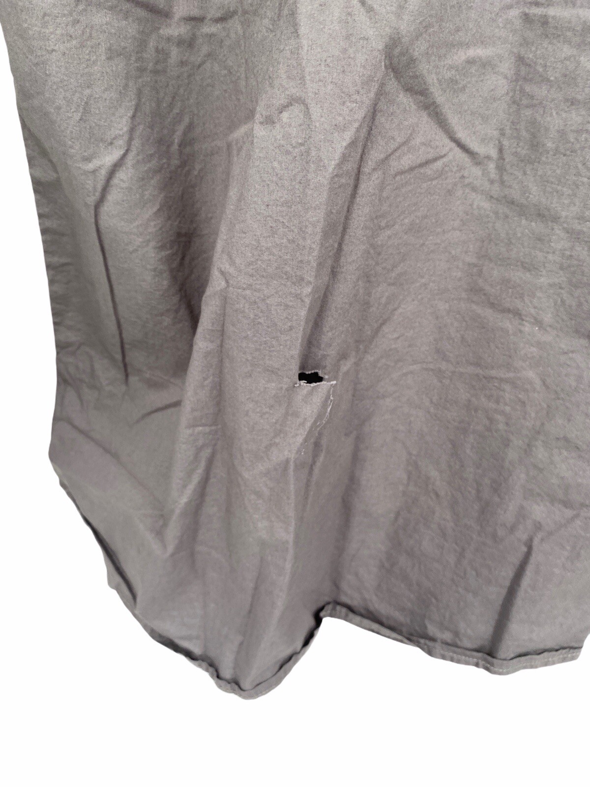 Native Code Solid Gray Button Front Long Sleeve M… - image 4