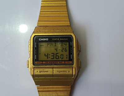 VINTAGE ORIGINAL CASIO DATA BANK DB-520 WORKING WATCH | eBay