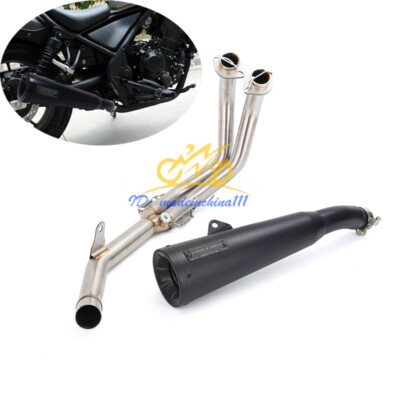 For Honda Rebel 500 CMX500 2020-2024 Exhaust System Front Pipe Tail Muffler Pipe
