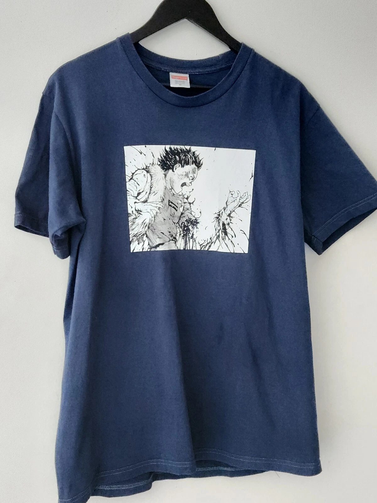 T Shirt Anime Giapponese FW17 Supreme X Akira Arm Taglia M Media Colorato Blu
