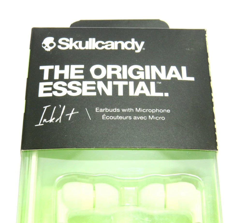 Auriculares Skullcandy Ink'd The Original Essential con micrófono, verde, S2IMY Foto 2 de 4
