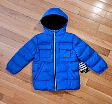 NEW iXtreme Little Boy Fleece-lined Winter Puffer Coat, Blue sz 4