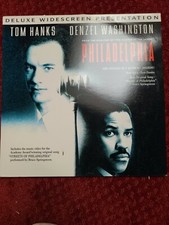 Laser Disc Philadelphia Deluxe Widescreen- Tom Hanks Denzel Washington