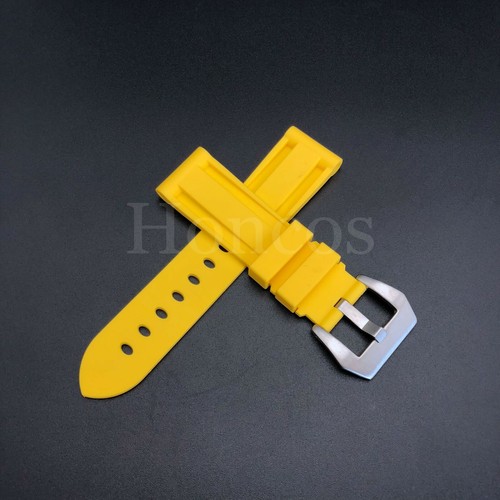 22 24 26MM Black Blue Rubber Strap Band Diver Pro Replacement Fits For Breitling - Picture 80 of 148