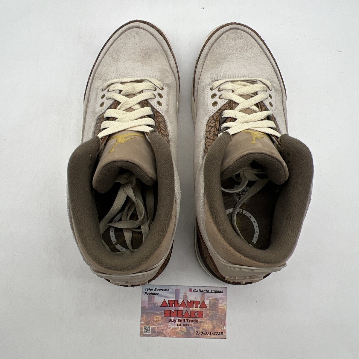 Size 8 - Jordan 3 Retro Low Palomino Brown White Cream