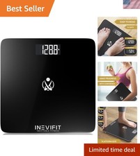 Glass Body Scale - 400 lb Capacity, Auto Shut-Off Precision Readings