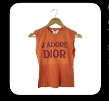 Christian Dior Sleeveless Tops orange