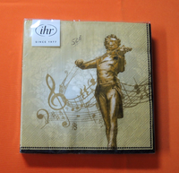 20 Servietten J. Strauss Musik Angebot 1 Packung Ovp Ihr Musiknoten
