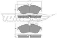 Tomex Brakes Bremsbelagsatz Scheibenbremse TX 11-731 FüR Fiat Peugeot CitroËN 1