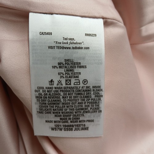 Ted Baker Skirt Size M 12-14 Womens Floral Pink Bnwt FPL-WRDC - Picture 5 of 7