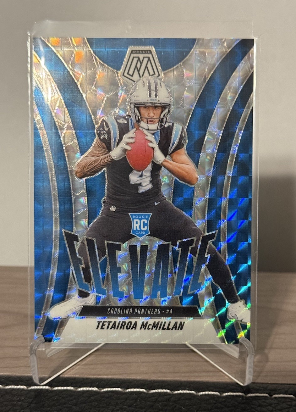 2025 Panini Mosaic Tetairoa McMillan #6 RC Elevate Silver Mosaic Panthers