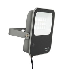 Litecraft Dwight 100 Watt Outdoor Solar Powered LED Floodlight - Grey Clearance