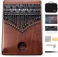 36 key Moozica Professional Mahogany Wood Kalimba BKS-36MA
