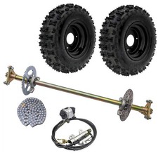 29" Rear Axle Kit Complete Wheel Hub For Go Kart Quad Trike Drift Golf ATV Buggy