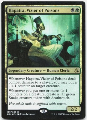 Hapatra, Vizier of Poisons Foil R Amonkhet 199 NM